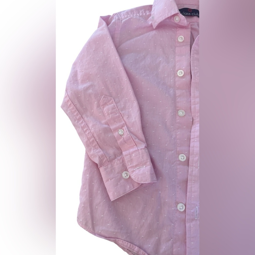Class Club pink and White Button Down Shirt - Picture 5 of 7
